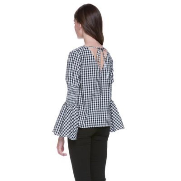 Bell Sleeve Gingham Top - Picture 3 of 3